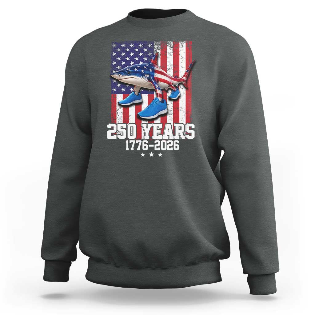250th America Anniversary Sweatshirt Tralalero Tralala Italian Brainrot 4th of July Meme