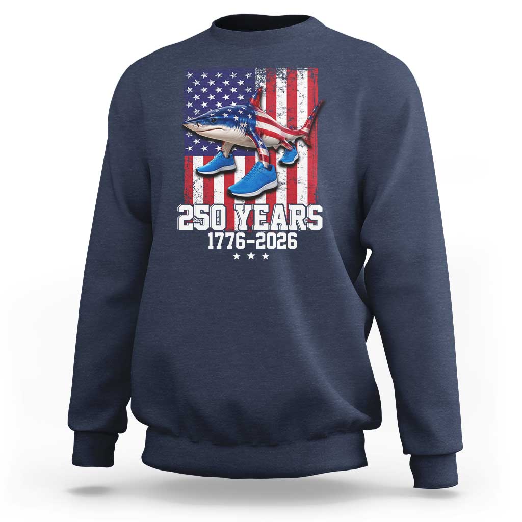 250th America Anniversary Sweatshirt Tralalero Tralala Italian Brainrot 4th of July Meme