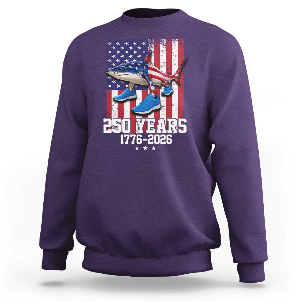 250th America Anniversary Sweatshirt Tralalero Tralala Italian Brainrot 4th of July Meme