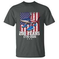 250th America Anniversary T Shirt Tralalero Tralala Italian Brainrot 4th of July Meme
