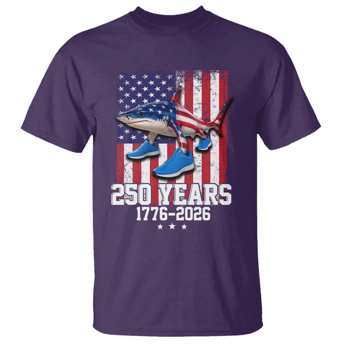 250th America Anniversary T Shirt Tralalero Tralala Italian Brainrot 4th of July Meme