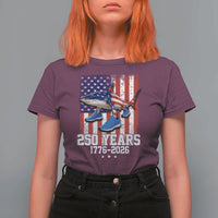 250th America Anniversary T Shirt For Women Tralalero Tralala Italian Brainrot 4th of July Meme