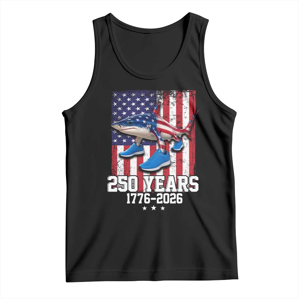 250th America Anniversary Tank Top Tralalero Tralala Italian Brainrot 4th of July Meme
