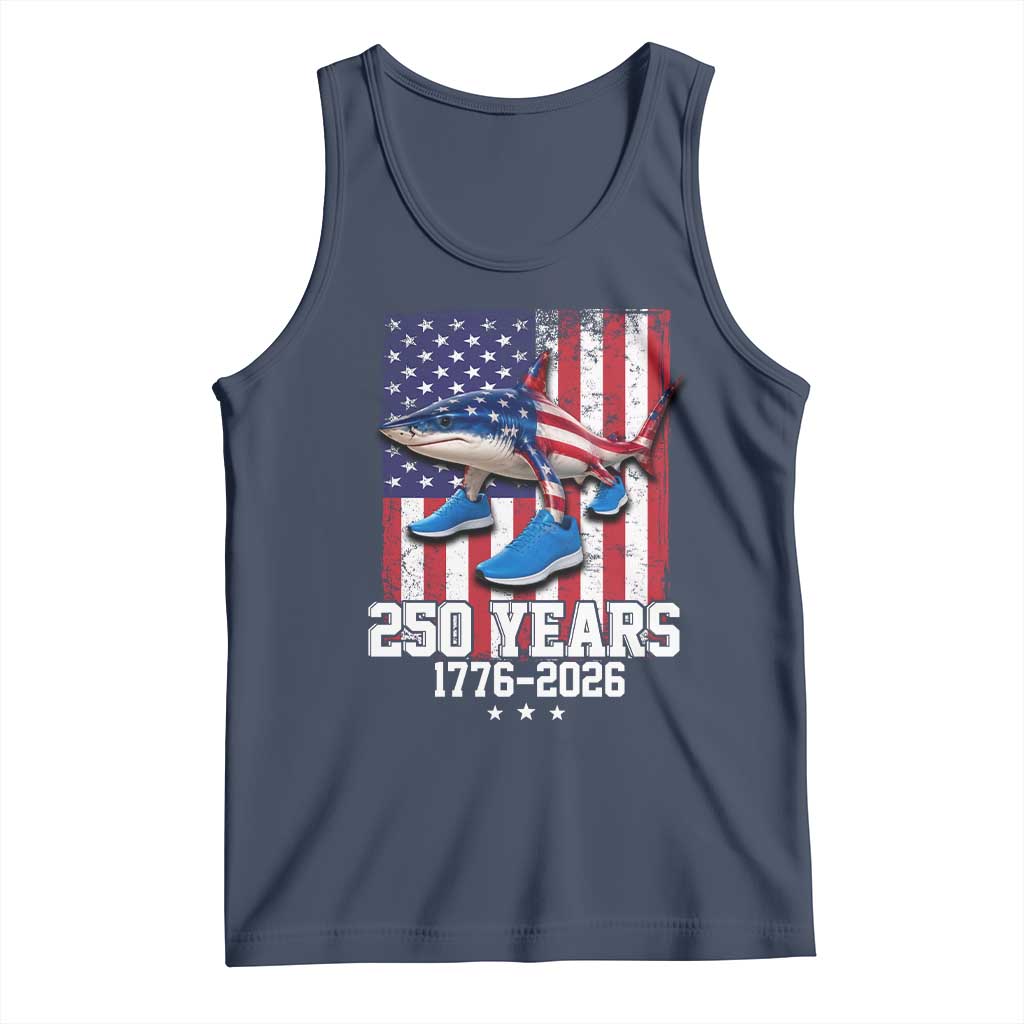 250th America Anniversary Tank Top Tralalero Tralala Italian Brainrot 4th of July Meme