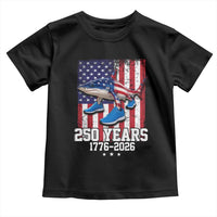 250th America Anniversary Toddler T Shirt Tralalero Tralala Italian Brainrot 4th of July Meme