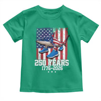 250th America Anniversary Toddler T Shirt Tralalero Tralala Italian Brainrot 4th of July Meme