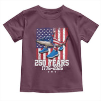 250th America Anniversary Toddler T Shirt Tralalero Tralala Italian Brainrot 4th of July Meme