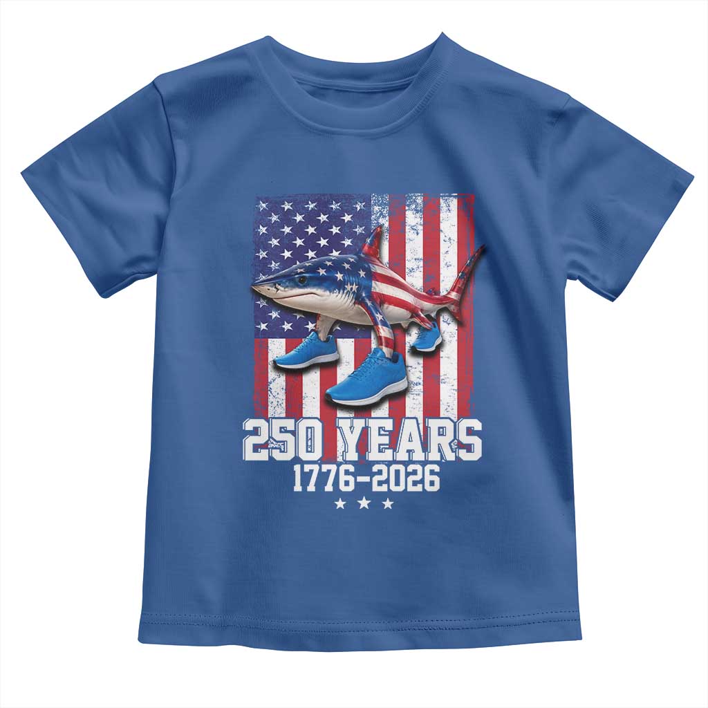 250th America Anniversary Toddler T Shirt Tralalero Tralala Italian Brainrot 4th of July Meme