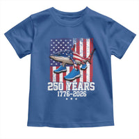 250th America Anniversary Toddler T Shirt Tralalero Tralala Italian Brainrot 4th of July Meme