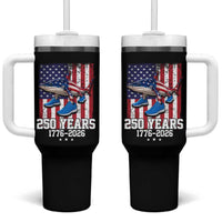 250th America Anniversary Tumbler With Handle Tralalero Tralala Italian Brainrot 4th of July Meme