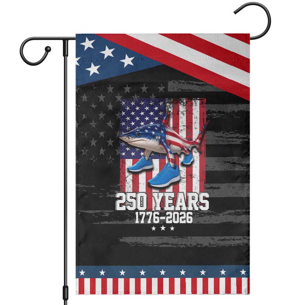 250th America Anniversary Patriotic Garden Flag Tralalero Tralala Italian Brainrot 4th of July Meme