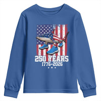 250th America Anniversary Youth Sweatshirt Tralalero Tralala Italian Brainrot 4th of July Meme