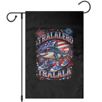 Tralalero Tralala Shark Italian Brainrot 4th Of July Meme Garden Flag