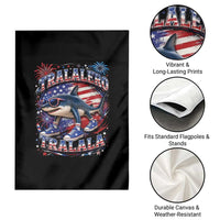 Tralalero Tralala Shark Italian Brainrot 4th Of July Meme Garden Flag