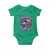 Tralalero Tralala Shark Italian Brainrot 4th Of July Meme Baby Onesie