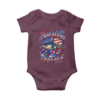 Tralalero Tralala Shark Italian Brainrot 4th Of July Meme Baby Onesie