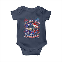 Tralalero Tralala Shark Italian Brainrot 4th Of July Meme Baby Onesie