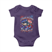 Tralalero Tralala Shark Italian Brainrot 4th Of July Meme Baby Onesie