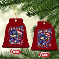 Tralalero Tralala Shark Italian Brainrot 4th Of July Meme Ceramic Ornament