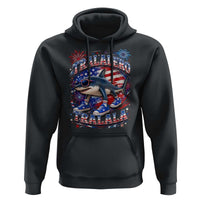 Tralalero Tralala Shark Italian Brainrot 4th Of July Meme Hoodie