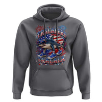 Tralalero Tralala Shark Italian Brainrot 4th Of July Meme Hoodie