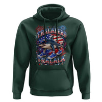 Tralalero Tralala Shark Italian Brainrot 4th Of July Meme Hoodie