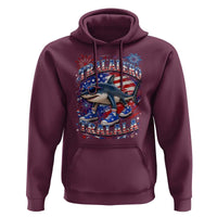 Tralalero Tralala Shark Italian Brainrot 4th Of July Meme Hoodie