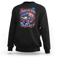 Tralalero Tralala Shark Italian Brainrot 4th Of July Meme Sweatshirt