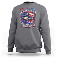 Tralalero Tralala Shark Italian Brainrot 4th Of July Meme Sweatshirt