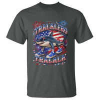 Tralalero Tralala Shark Italian Brainrot 4th Of July Meme T Shirt