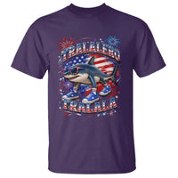 Tralalero Tralala Shark Italian Brainrot 4th Of July Meme T Shirt
