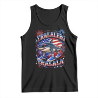 Tralalero Tralala Shark Italian Brainrot 4th Of July Meme Tank Top