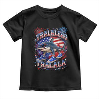 Tralalero Tralala Shark Italian Brainrot 4th Of July Meme Toddler T Shirt