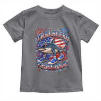 Tralalero Tralala Shark Italian Brainrot 4th Of July Meme Toddler T Shirt