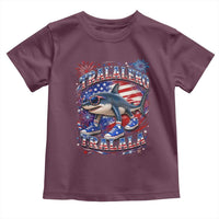 Tralalero Tralala Shark Italian Brainrot 4th Of July Meme Toddler T Shirt