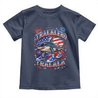 Tralalero Tralala Shark Italian Brainrot 4th Of July Meme Toddler T Shirt