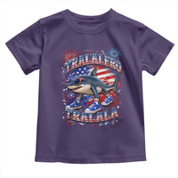 Tralalero Tralala Shark Italian Brainrot 4th Of July Meme Toddler T Shirt