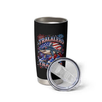 Tralalero Tralala Shark Italian Brainrot 4th Of July Meme Tumbler Cup