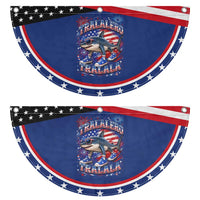 Tralalero Tralala Shark Italian Brainrot 4th Of July Meme Patriotic Fan Flag