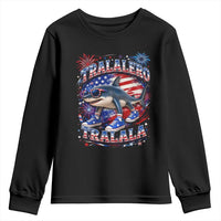 Tralalero Tralala Shark Italian Brainrot 4th Of July Meme Youth Sweatshirt