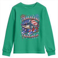 Tralalero Tralala Shark Italian Brainrot 4th Of July Meme Youth Sweatshirt