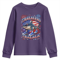 Tralalero Tralala Shark Italian Brainrot 4th Of July Meme Youth Sweatshirt