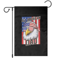 All American Dad 4th of July Garden Flag Daddy Eagle USA