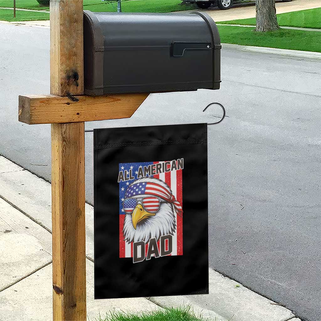 All American Dad 4th of July Garden Flag Daddy Eagle USA