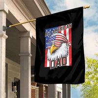 All American Dad 4th of July Garden Flag Daddy Eagle USA