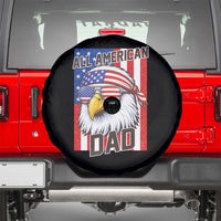 All American Dad 4th of July Spare Tire Cover Daddy Eagle USA