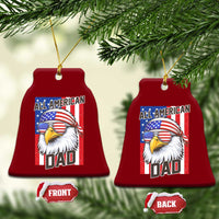All American Dad 4th of July Ceramic Ornament Daddy Eagle USA