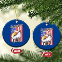 All American Dad 4th of July Ceramic Ornament Daddy Eagle USA