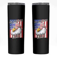 All American Dad 4th of July Skinny Tumbler Daddy Eagle USA