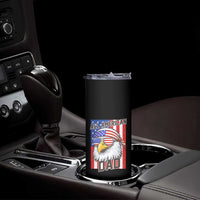 All American Dad 4th of July Skinny Tumbler Daddy Eagle USA